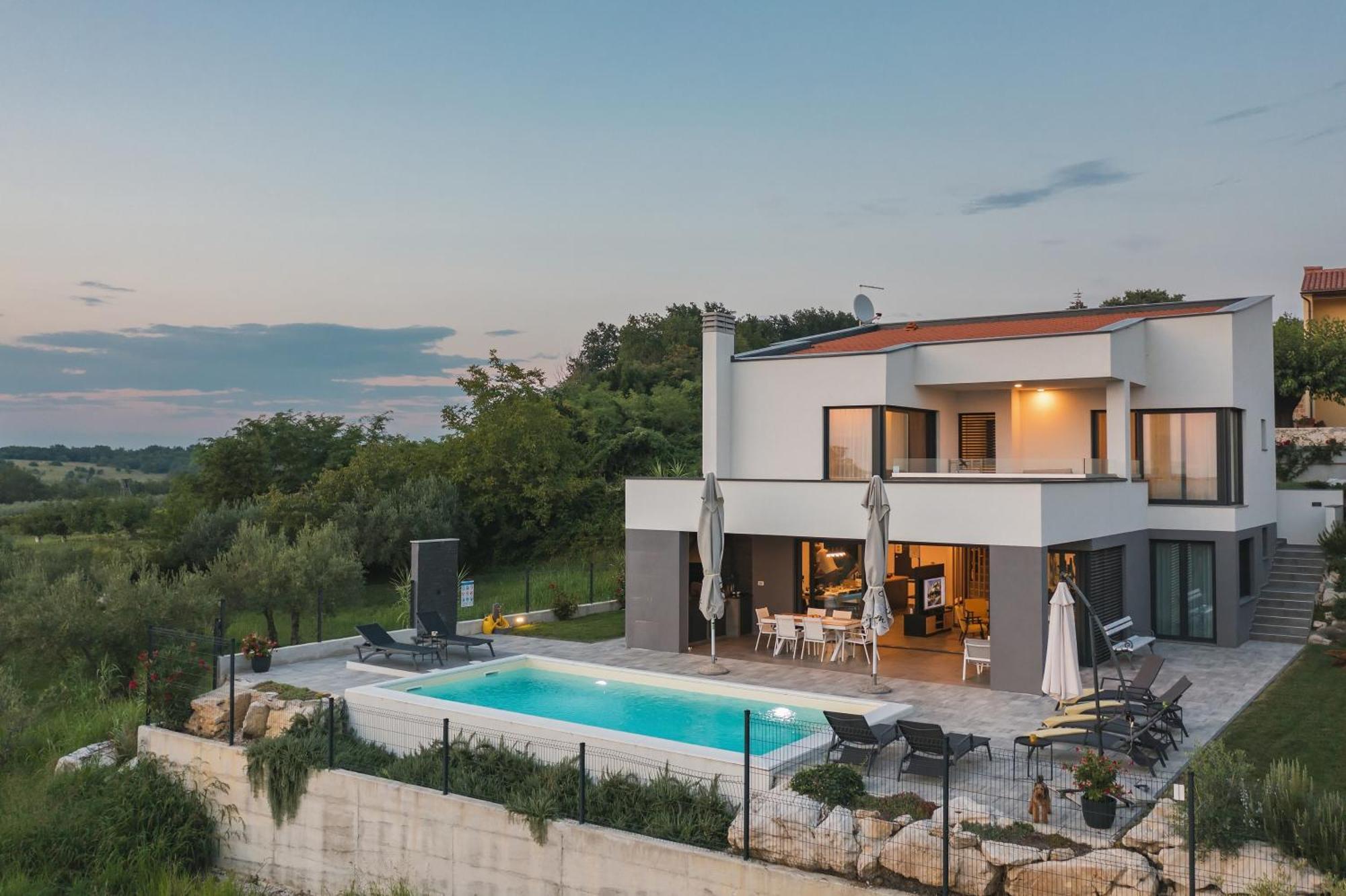 Villa Boiky - Private Pool And Amazing Sea View, Istria Materada Exteriér fotografie