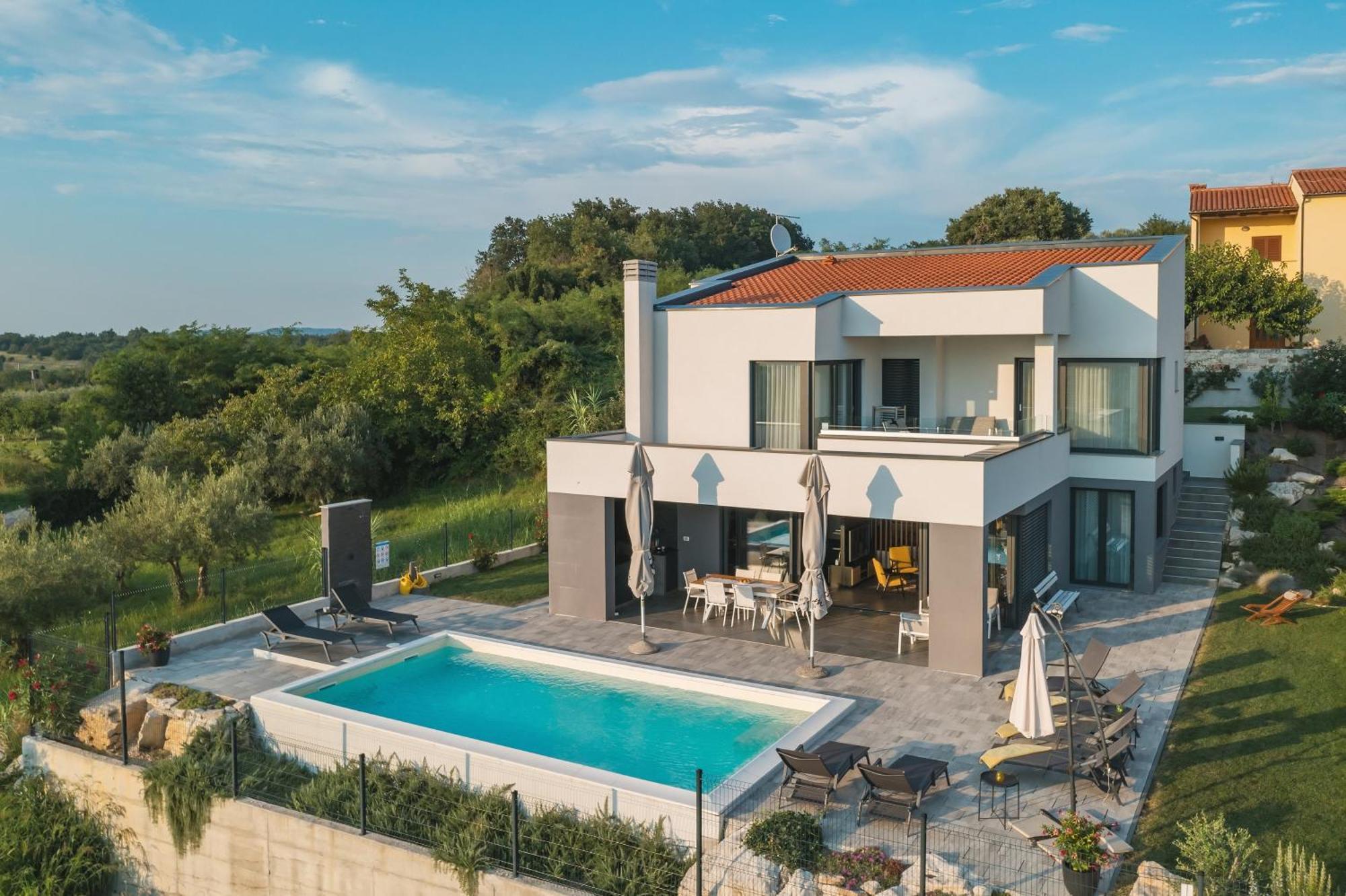 Villa Boiky - Private Pool And Amazing Sea View, Istria Materada Exteriér fotografie