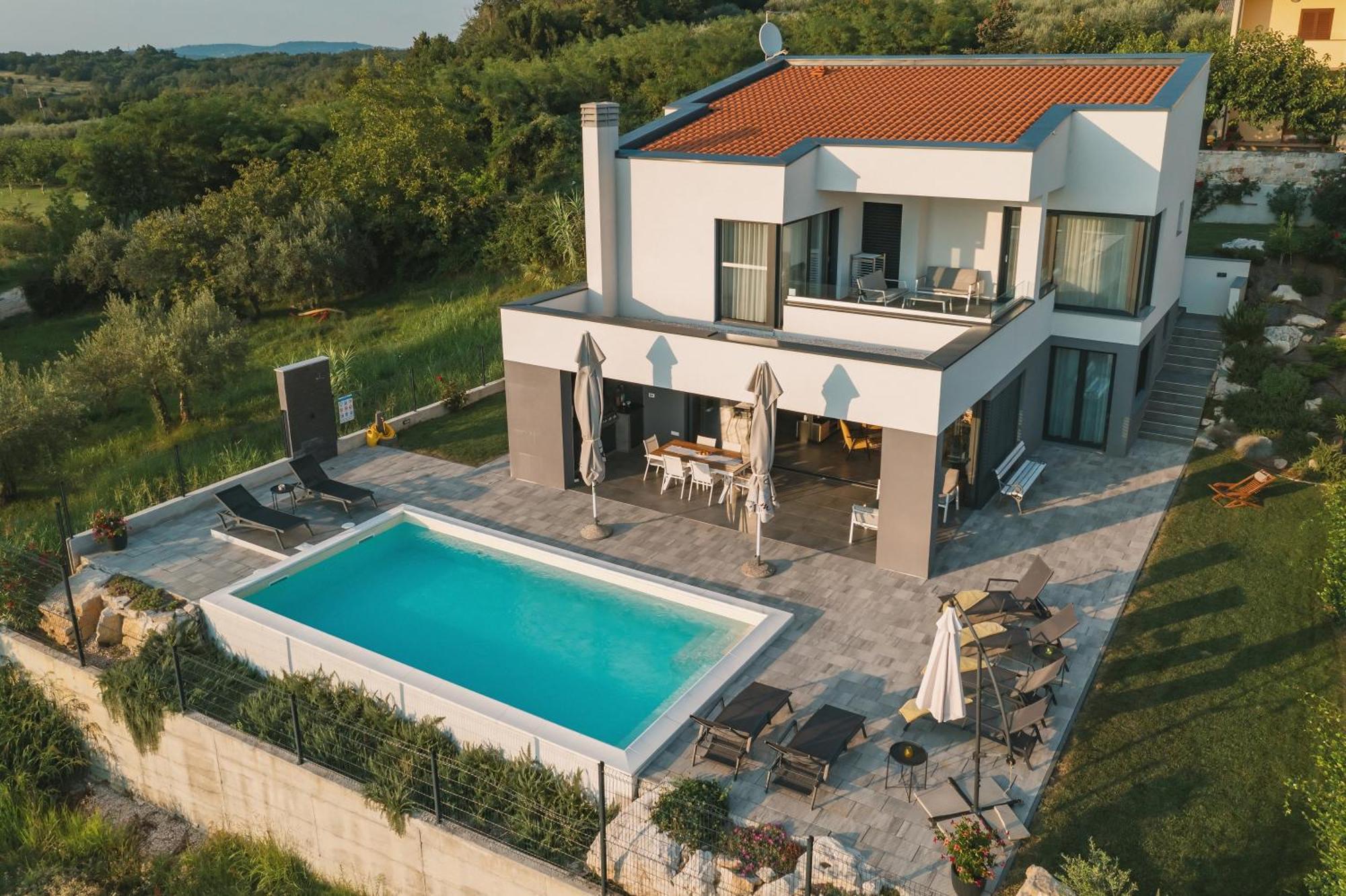 Villa Boiky - Private Pool And Amazing Sea View, Istria Materada Exteriér fotografie