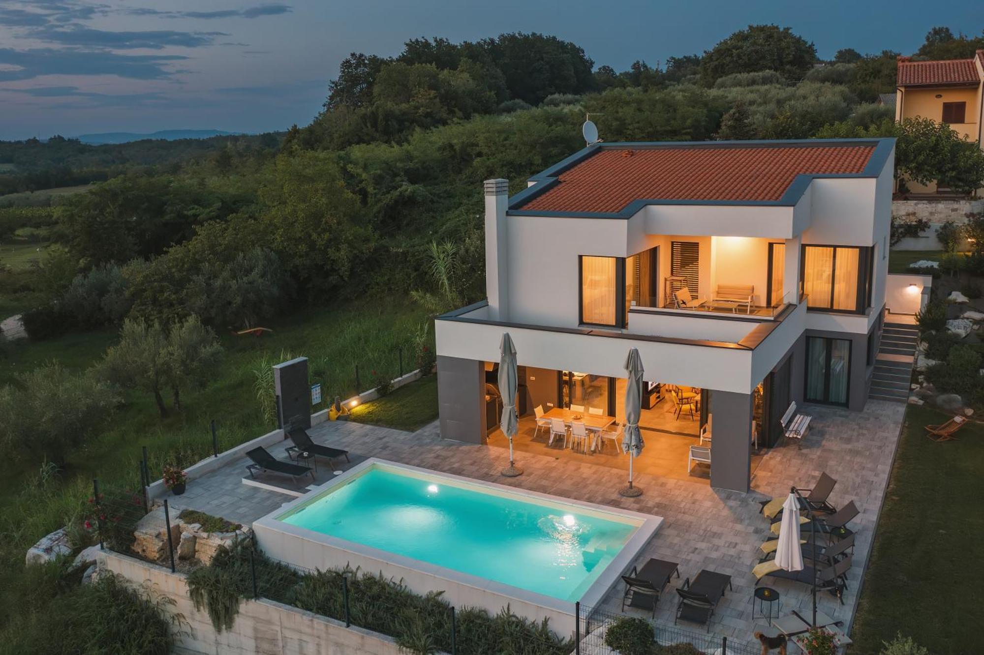 Villa Boiky - Private Pool And Amazing Sea View, Istria Materada Exteriér fotografie